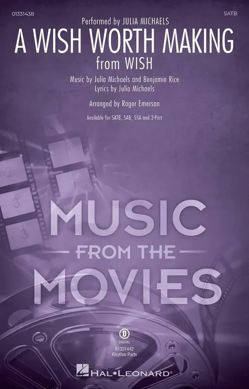 Benjamin Rice A Wish Worth Making (Arr. Roger Emerson) Gemischter Chor mit Begleitung