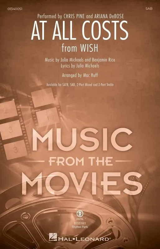 Benjamin Rice At All Costs (Arr. Mac Huff) Gemischter Chor mit Begleitung