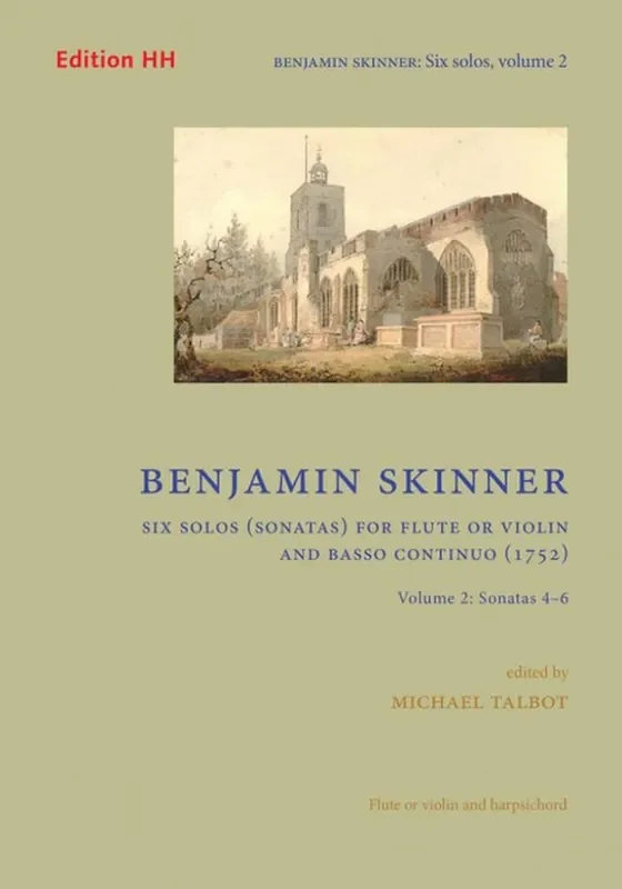 Benjamin Skinner Six Solos (sonatas) for Flute and Basso Continuo Flöte mit Begleitung