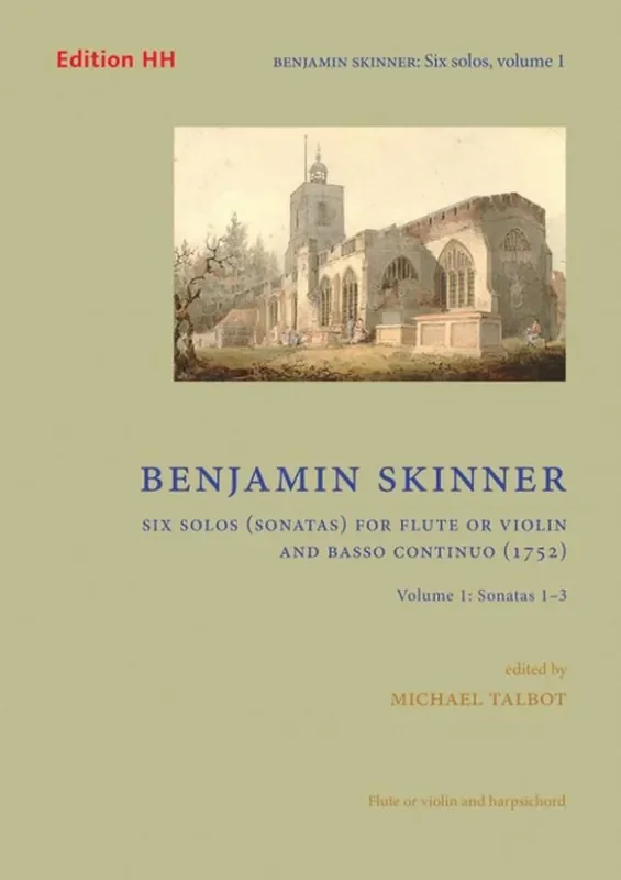 Benjamin Skinner Six Solos (sonatas) for Flute and Basso Continuo Flöte mit Begleitung