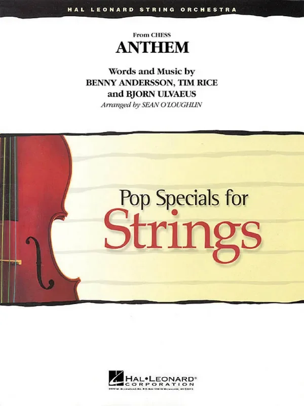Benny Andersson Anthem (from Chess) (Arr. Sean O‘Loughlin) Streichensemble