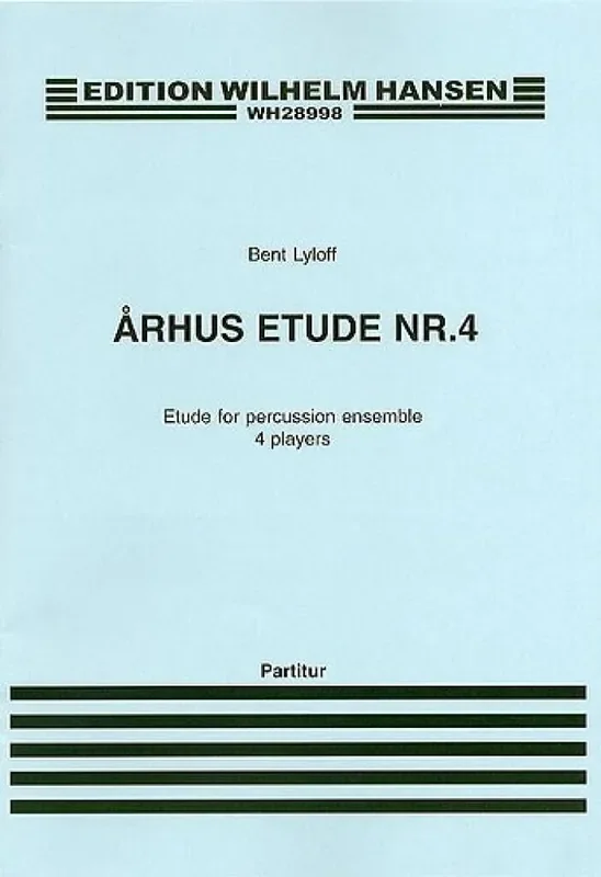 Bent Lylloff Arhus Etude No. 04 For Percussion Percussion Ensemble