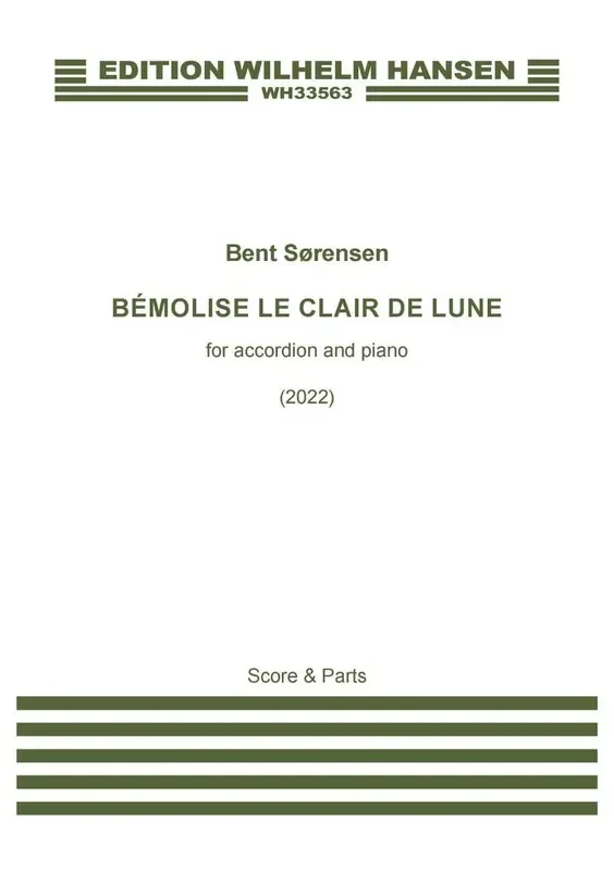 Bent Sørensen Bémolise le clair de lune Klavier mit Begleitung