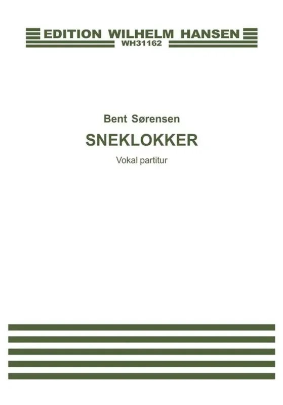 Bent Sørensen Sneklokker Gemischter Chor mit Begleitung