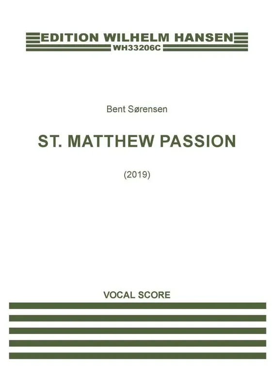 Bent Sørensen St. Matthew Passion Klavier Solo