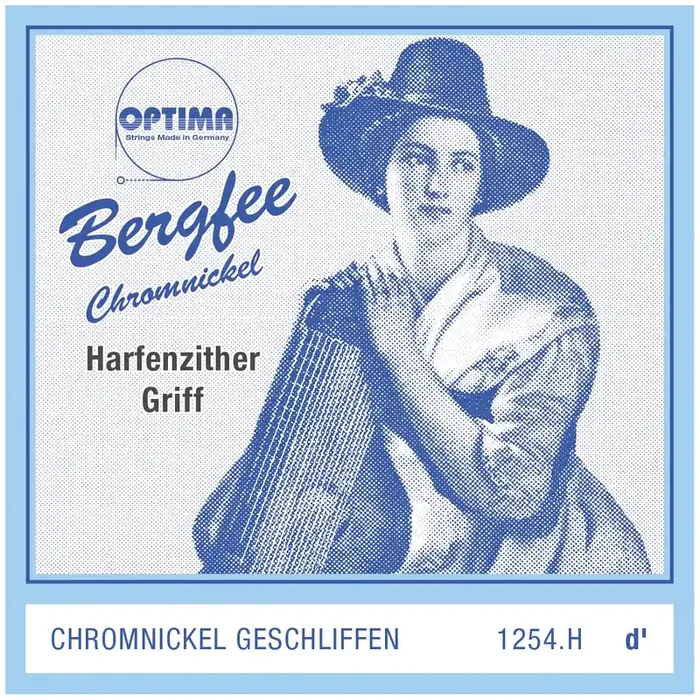 Bergfee Zither Griffsaite D Optima 1254.H