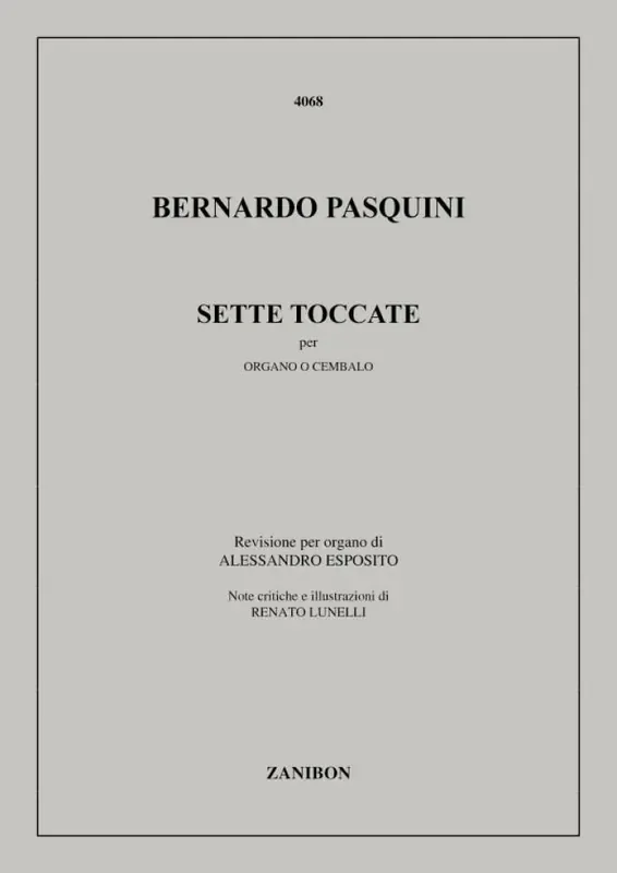 Bernardo Pasquini Sette Toccate Cembalo