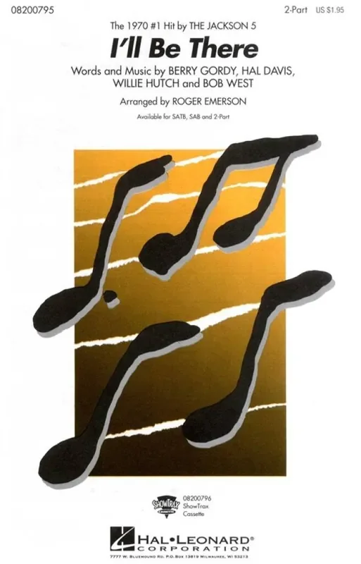 Berry Gordy I‘ll be there (Arr. Roger Emerson) Gesang Solo