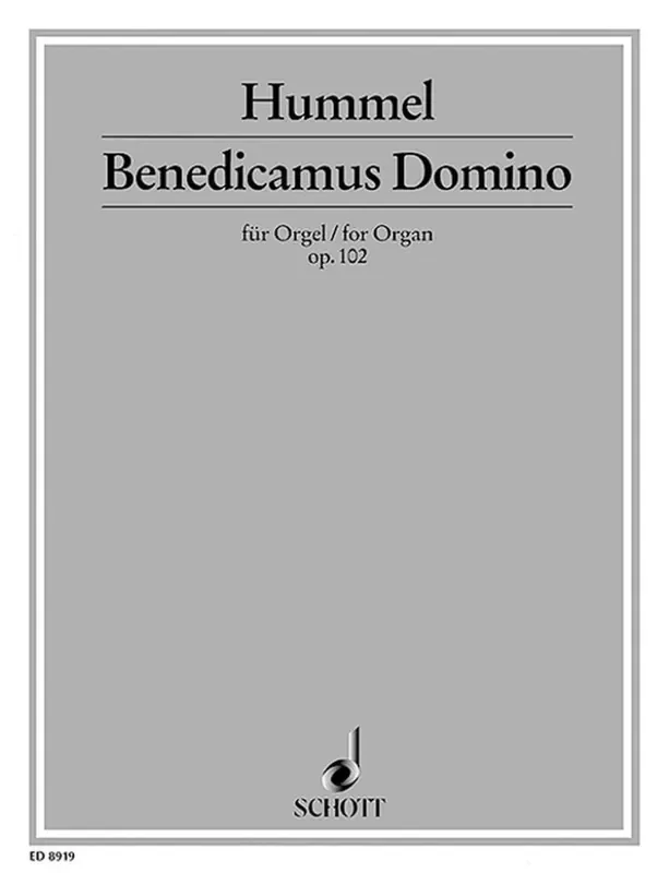 Bertold Hummel Benedicamus Domino op. 102 Orgel