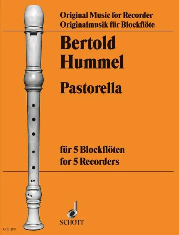 Bertold Hummel Pastorella Blockflöte Ensemble