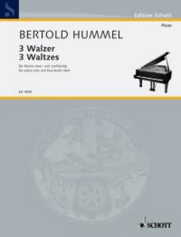 Bertold Hummel Three Waltzes op. 95 f Klavier vierhändig