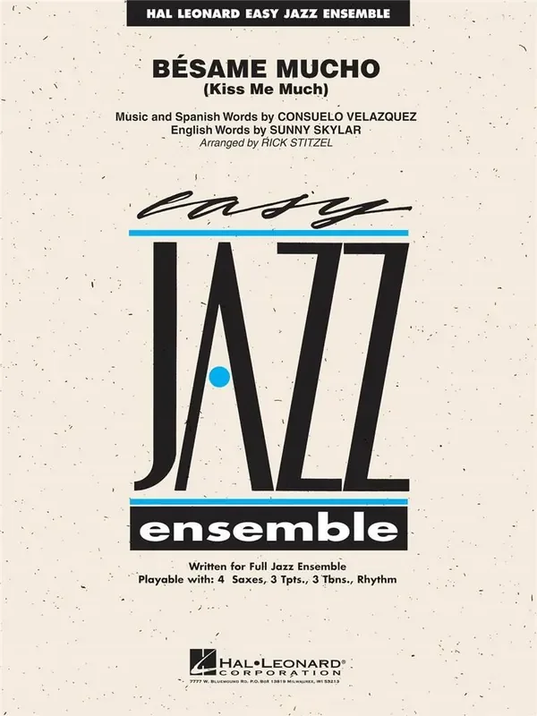 Besame Mucho (Arr. Rick Stitzel) Jazz Ensemble