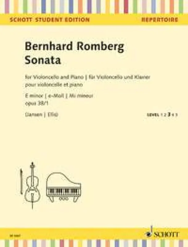 Beverley Ellis Sonata E minor op. 38-1 Cello mit Begleitung