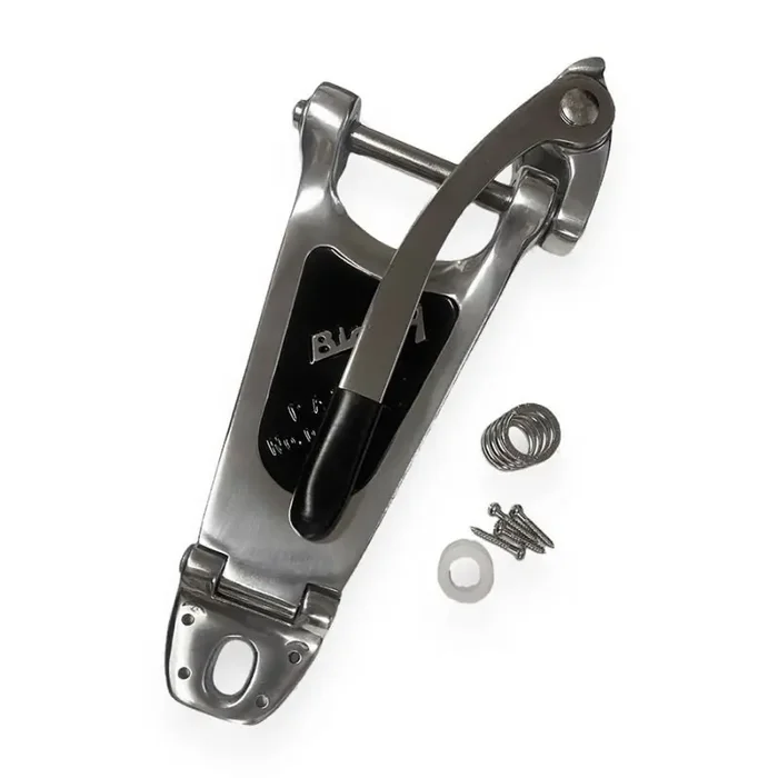 Bigsby B6 vibrato tailpiece, extra short hinge, polished aluminum