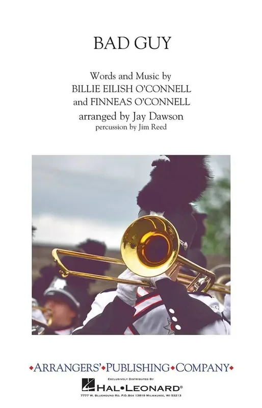 Billie Eilish O‘Connell Bad Guy (Arr. Jay Dawson) Marching Band