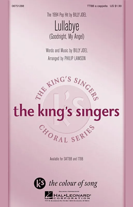 Billy Joel Lullabye (Goodnight, My Angel) (Arr. Philip Lawson) Männerchor mit Begleitung
