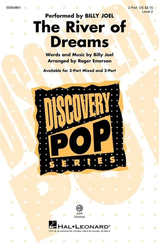 Billy Joel The River of Dreams (Arr. Roger Emerson) Frauenchor mit Begleitung