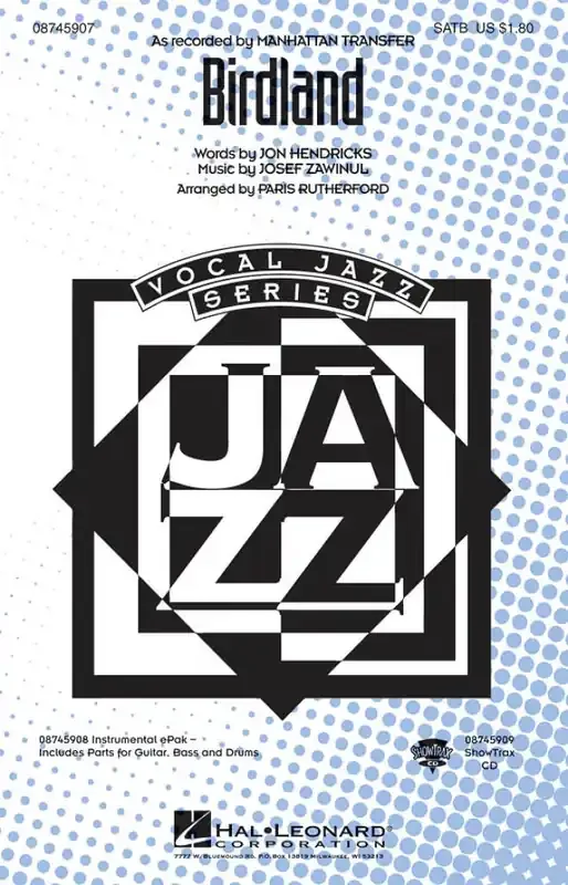 Birdland (Arr. Paris Rutherford) Gemischter Chor mit Begleitung