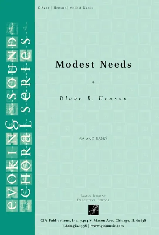 Blake R. Henson Modest Needs Frauenchor mit Begleitung