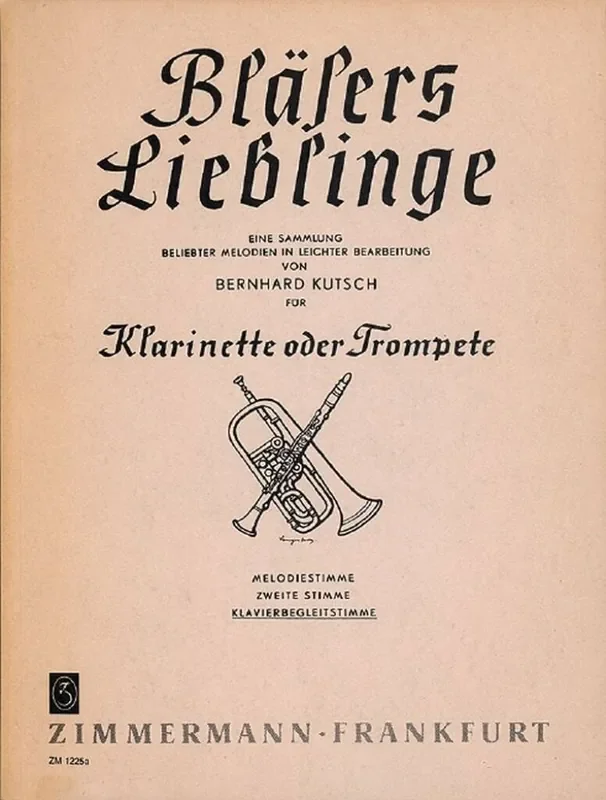Bläsers Lieblinge (Arr. Bernhard Kutsch) Klarinette Solo