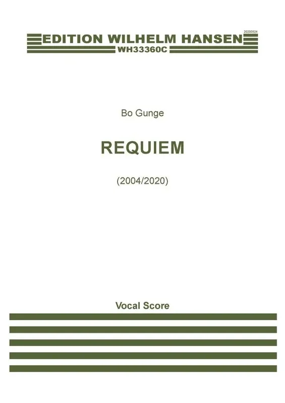 Bo Gunge Requiem Gemischter Chor mit Ensemble