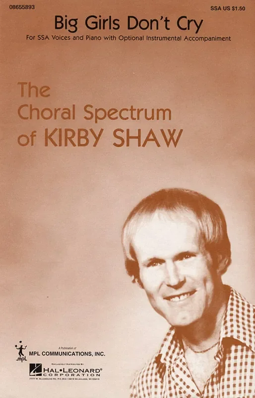 Bob Crewe Big Girls Don‘t Cry (Arr. Kirby Shaw) Frauenchor mit Begleitung