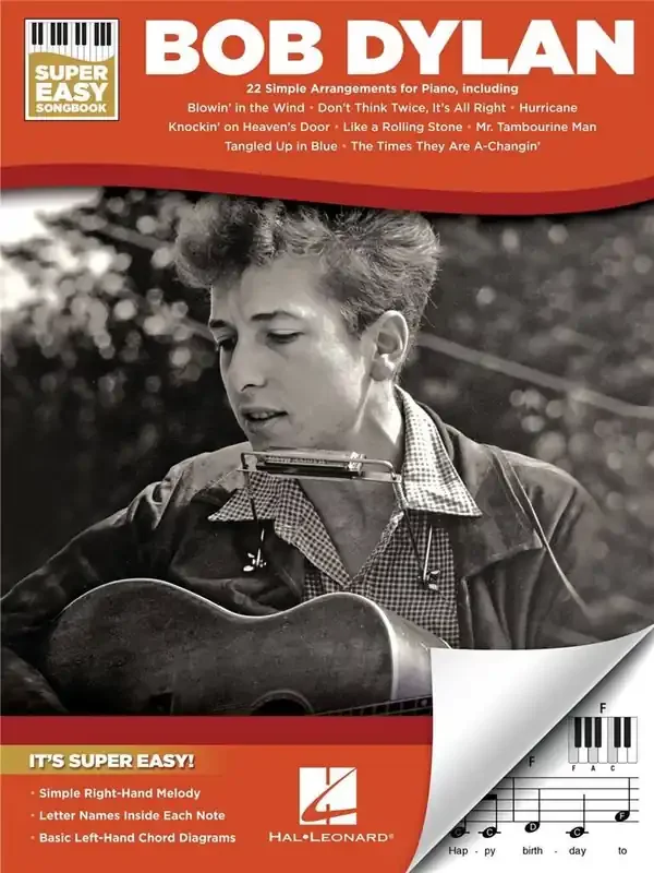 Bob Dylan Bob Dylan – Super Easy Songbook Easy Piano