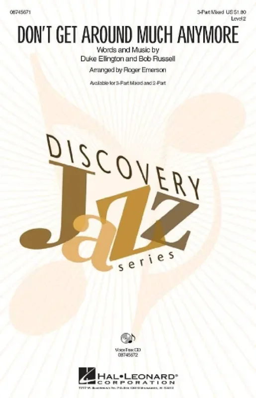 Bob Russell Don‘t Get Around Much Anymore (Arr. Roger Emerson) Gemischter Chor mit Begleitung