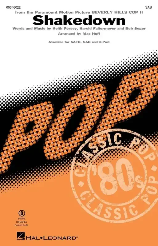 Bob Seger Shakedown (Arr. Mac Huff) Gemischter Chor mit Begleitung
