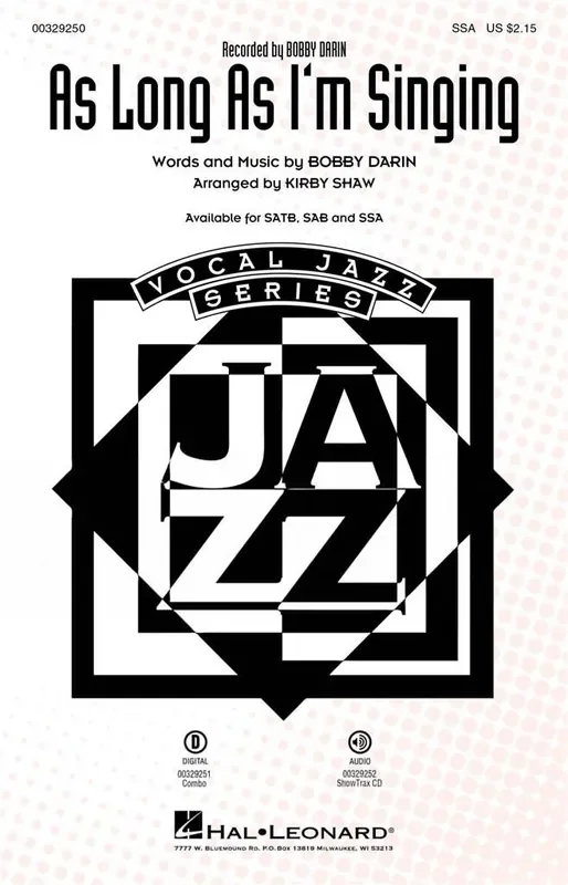 Bobby Darin As Long As I‘m Singing (Arr. Kirby Shaw) Frauenchor mit Begleitung