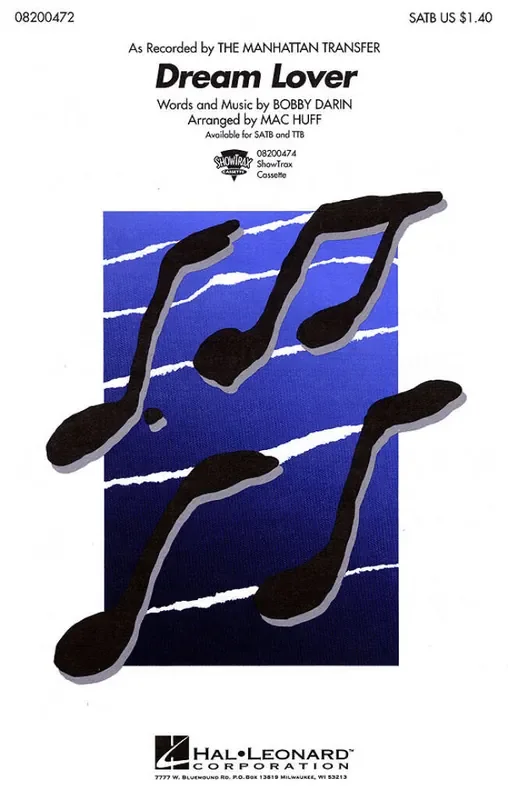 Bobby Darin Dream Lover (Arr. Mac Huff) Gemischter Chor mit Begleitung