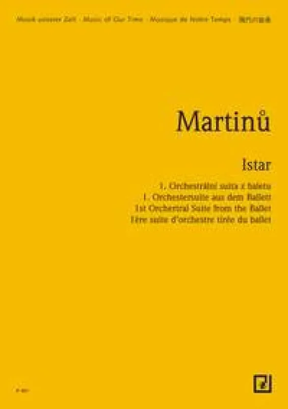 Bohuslav Martinu Istar H 130 A (Arr. Frantisek Bartos) Orchester