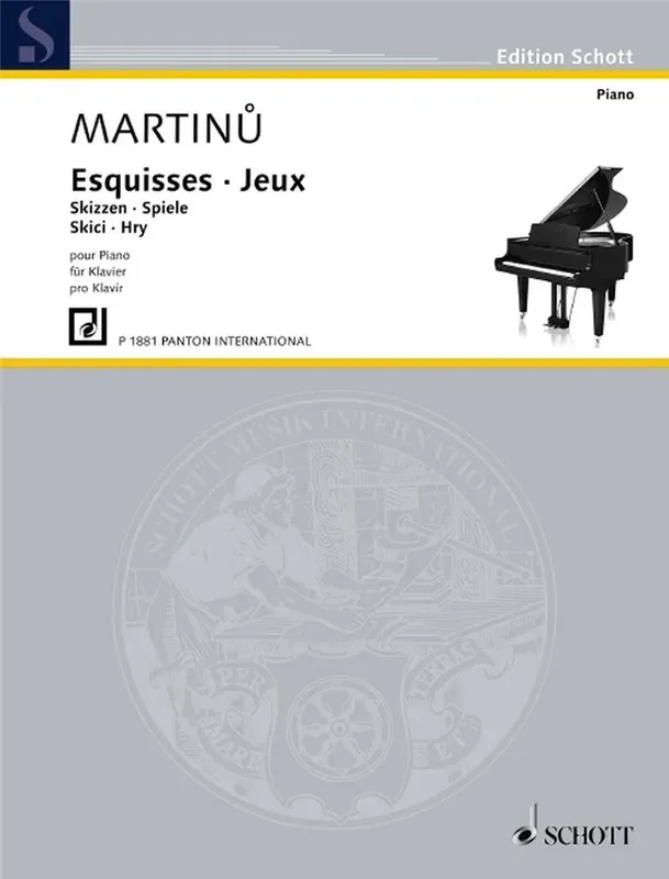 Bohuslav Martinu Sketches / Games H 203 / H 206 Klavier Solo
