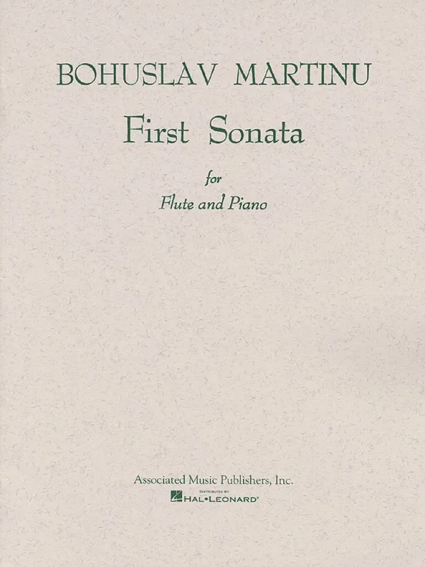 Bohuslav Martinu Sonata No. 1 Flöte mit Begleitung