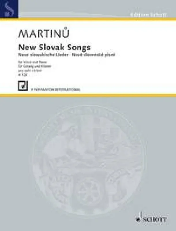 Bohuslav Martinu The New Slovak Songs H 126 Gesang mit Klavier