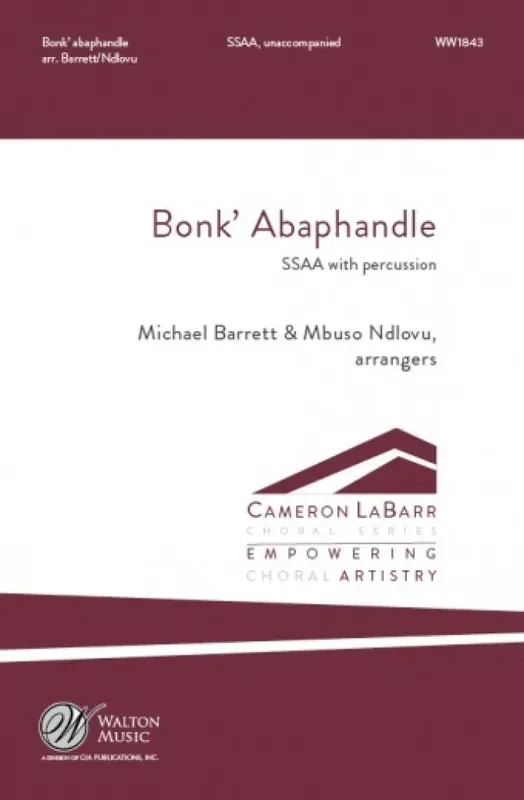 Bonk‘ Abaphandle (Arr. Michael Barrett) Frauenchor mit Begleitung