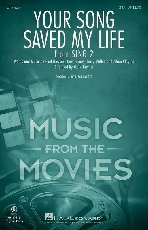 Bono Your Song Saved My Life (Arr. Mark Brymer) Frauenchor mit Begleitung