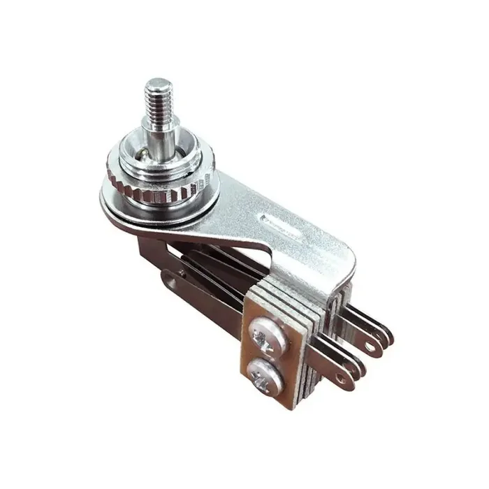 Boston angled toggle switch 3-way, for 3-pickup guitars, made in Japan, nickel contacts, no switch tip