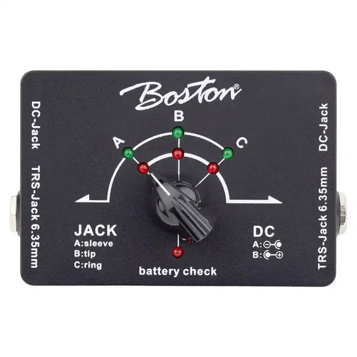 Boston cable tester for 6.3mm jack TRS and DC cables