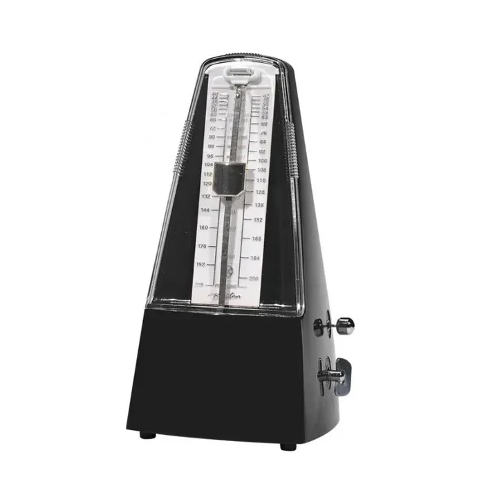 Boston mechanical metronome with bell (0-2-3-4-6), 40-208 bpm, black