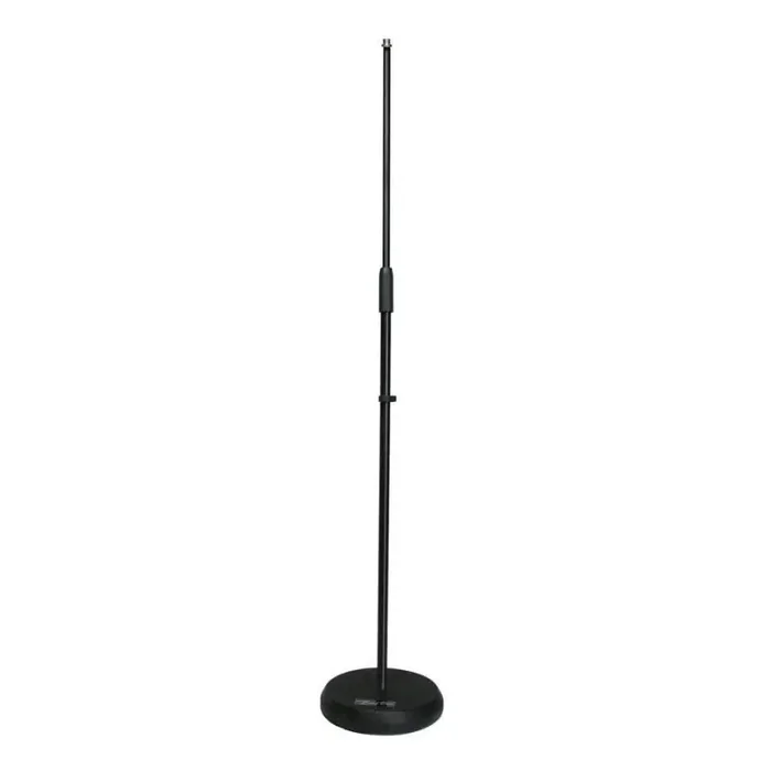 Boston microphone stand with round base, black, max height 160cm
