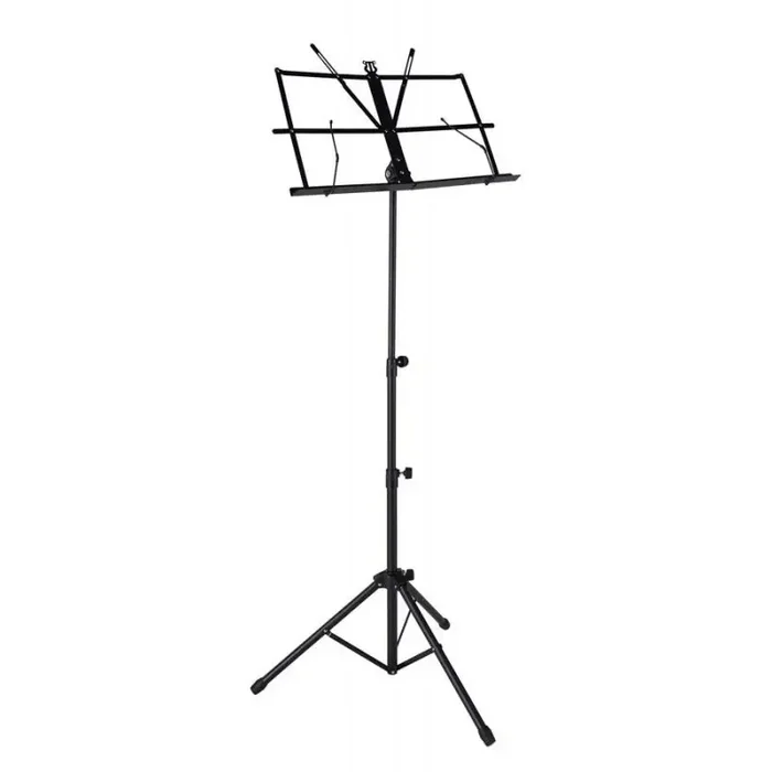 Boston music stand, foldable, including bag, black