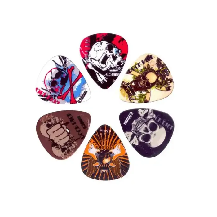 Boston Rock Picks 6-piece pick kit, celluloid, 0.50mm