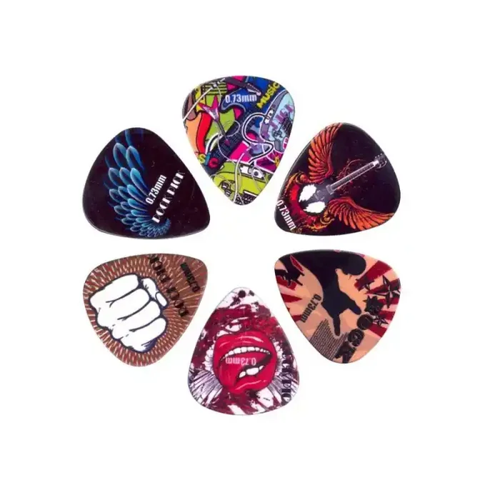 Boston Rock Picks 6-piece pick kit, celluloid, 0.73mm