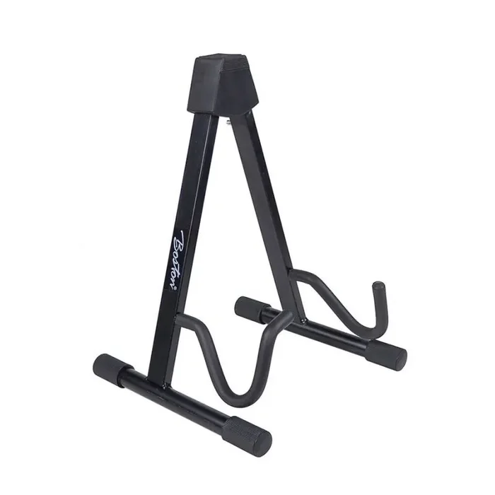 Boston semi-foldable stand, A-model with lock, metal, black, for electric guitar