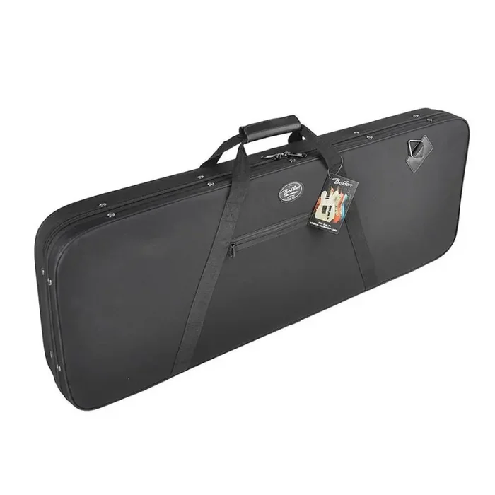 Boston Softcase cloth covered polystyrene case for electric guitar, with accessory pocket and back straps