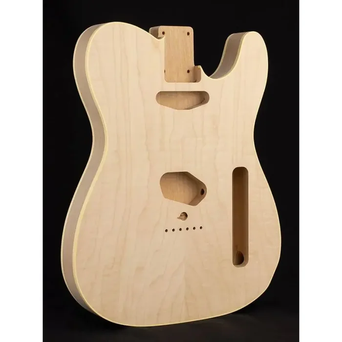 Boston vintage body Tele (made in Japan), 2 piece alder, curly maple top and back veneer, cream binding