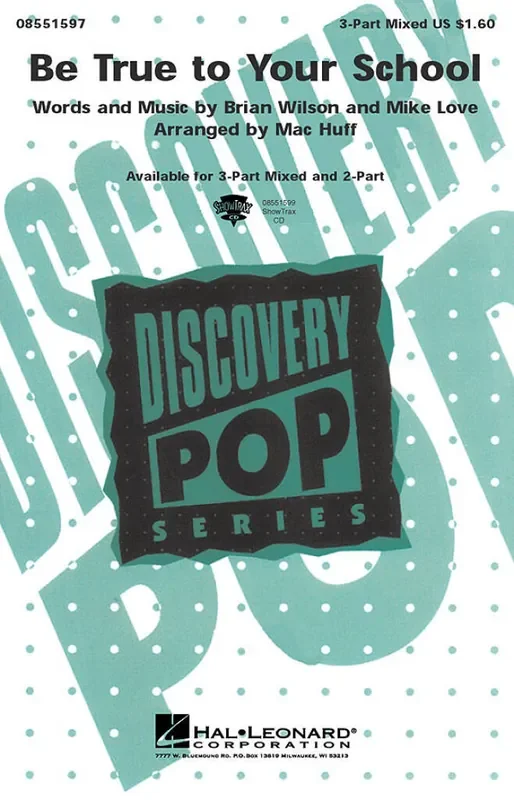 Brian Wilson Be True to Your School (Arr. Mac Huff) Gemischter Chor mit Begleitung