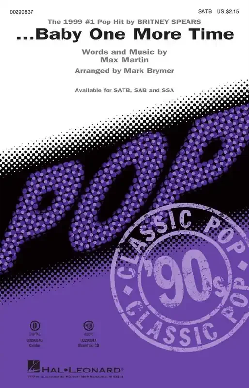 Britney Spears …Baby One More Time (Arr. Mark Brymer) Gemischter Chor mit Begleitung