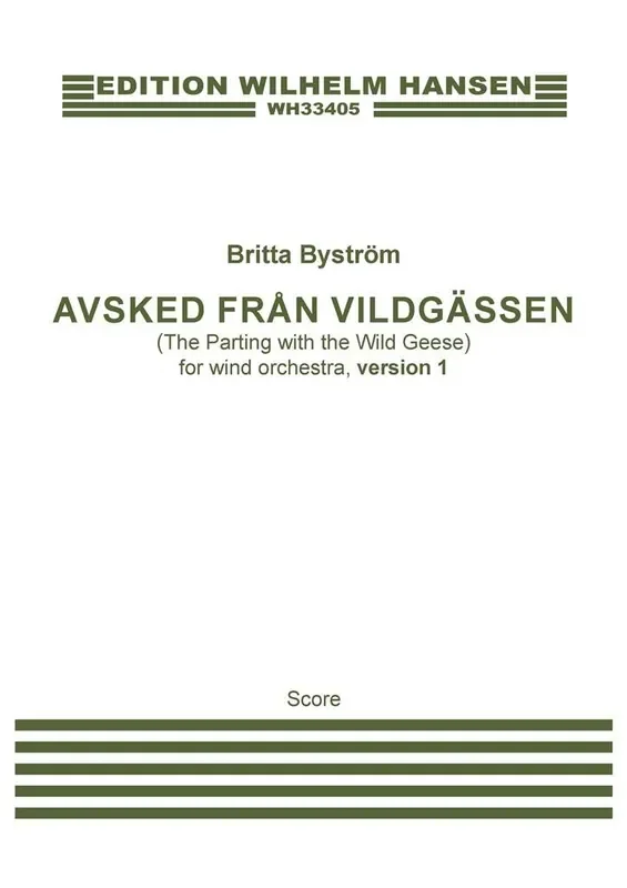 Britta Byström Avsked Från Vildgässen Version 1 Bläserensemble